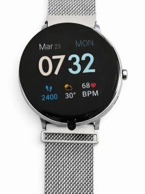 iTouch Sport 3 Smartwatch Silver Mesh Heart Rate Fitness Tracker New - New